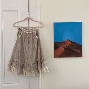 AUTHENTIC 1970s Gunne Sax Prairies Skirt Skirt